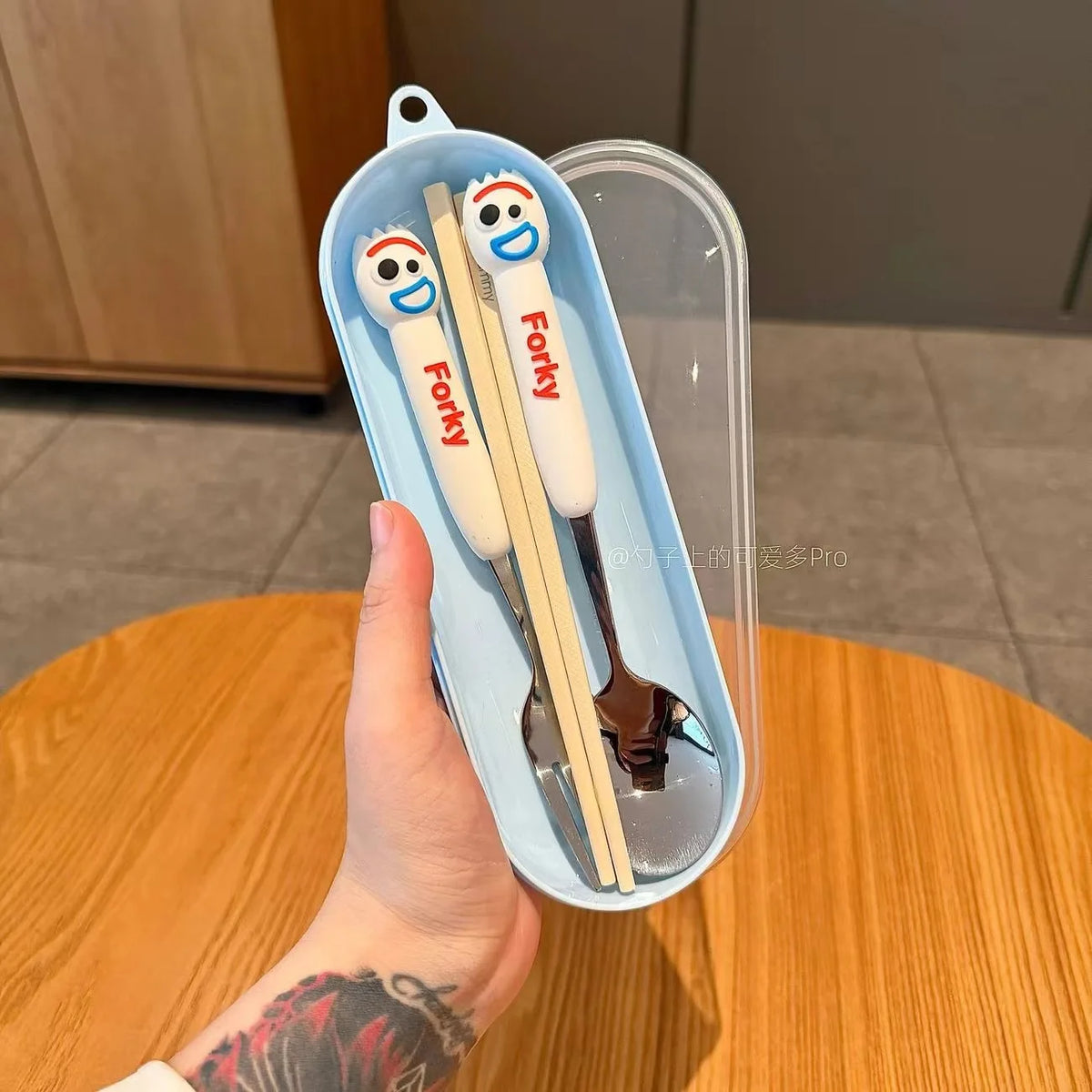 Character Children’s Cutlery Set with Travel Case