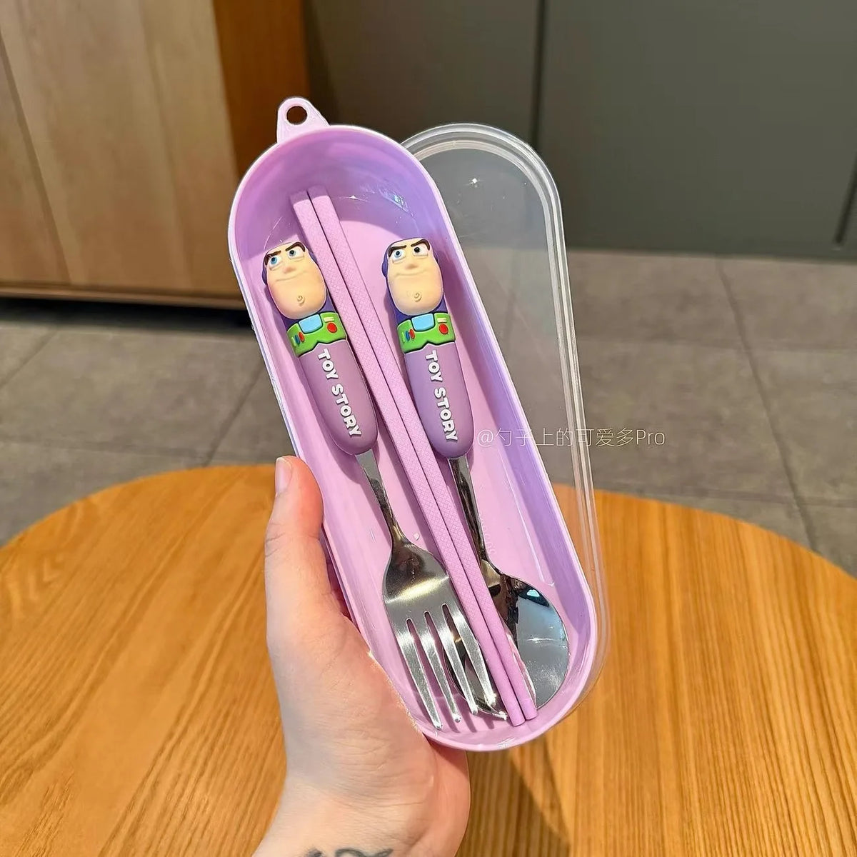 Character Children’s Cutlery Set with Travel Case