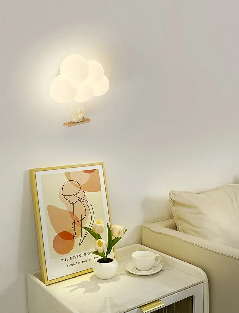 Children’s Cloud Wall Lamp – Warm LED Bedroom Light