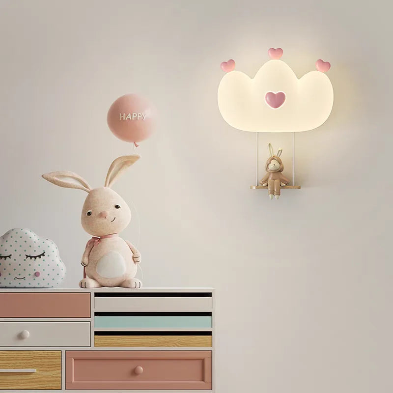 Children’s Cloud Wall Lamp – Warm LED Bedroom Light
