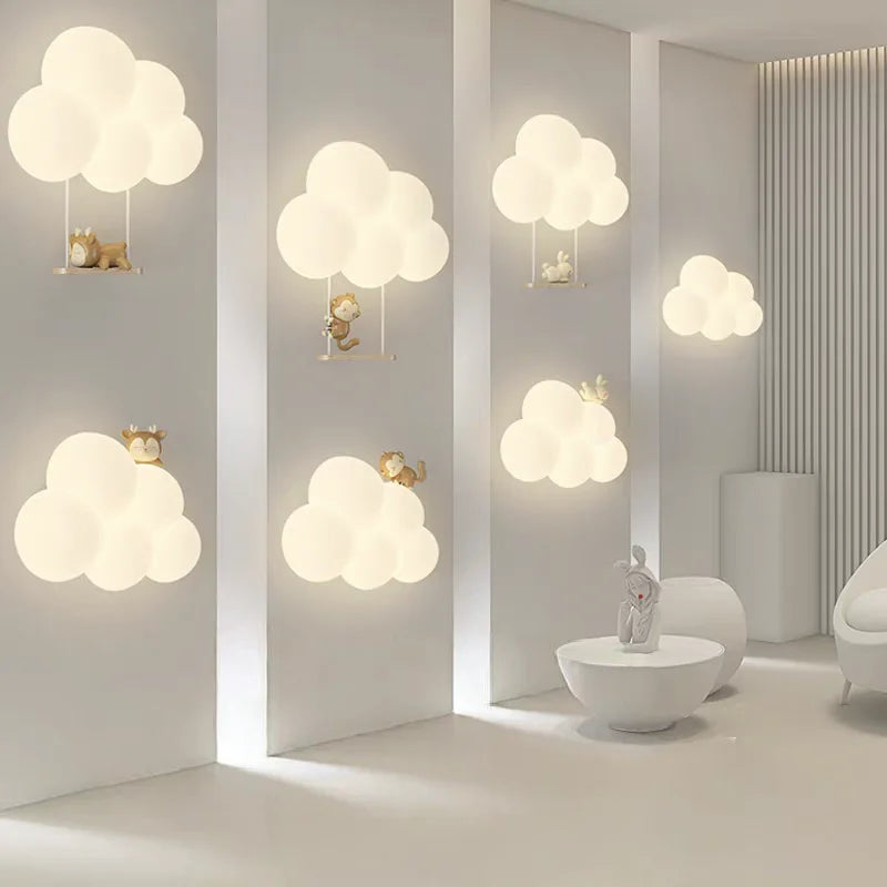 Children’s Cloud Wall Lamp – Warm LED Bedroom Light