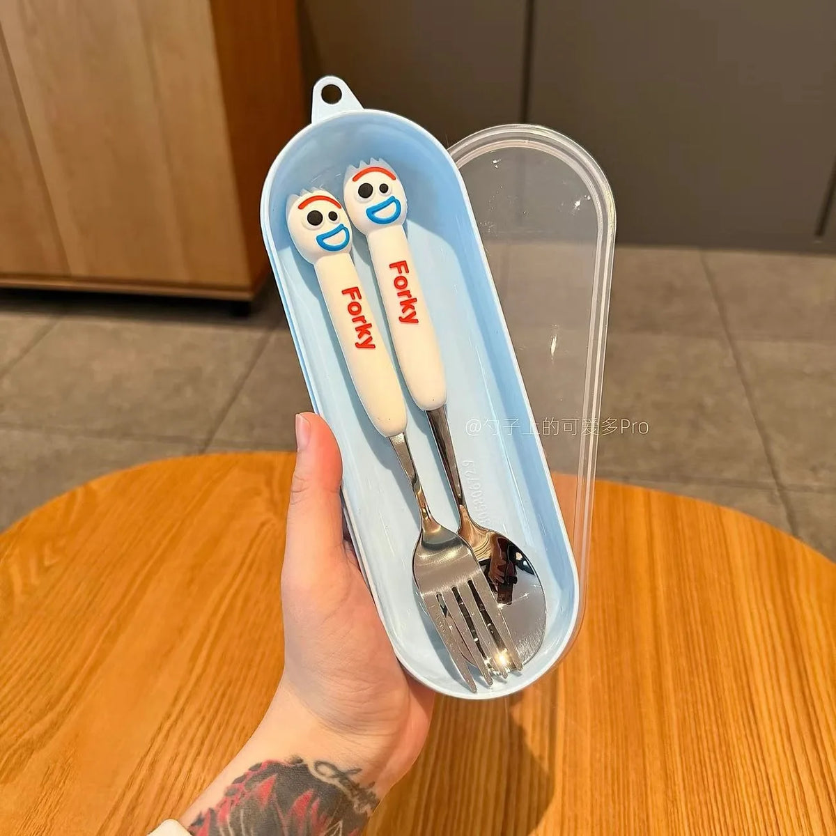 Character Children’s Cutlery Set with Travel Case