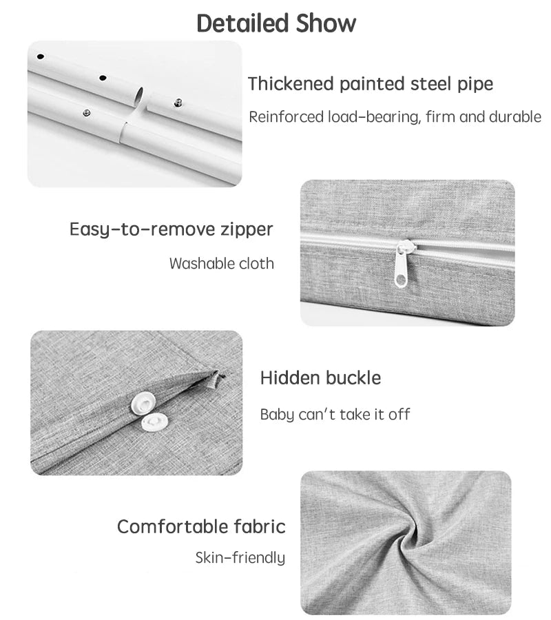 1pc 47cm Child Bed Barrier for Baby Bed Fence Railing for Children's Bed Protection Bed Rail Guard for Kids