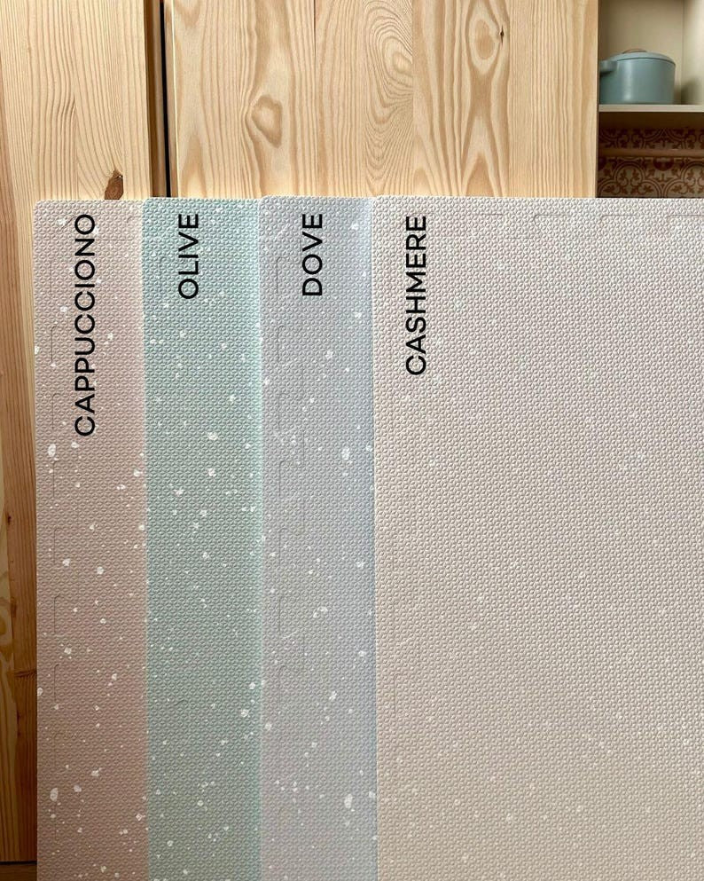 Foam Puzzle Playmat - Spots Olive