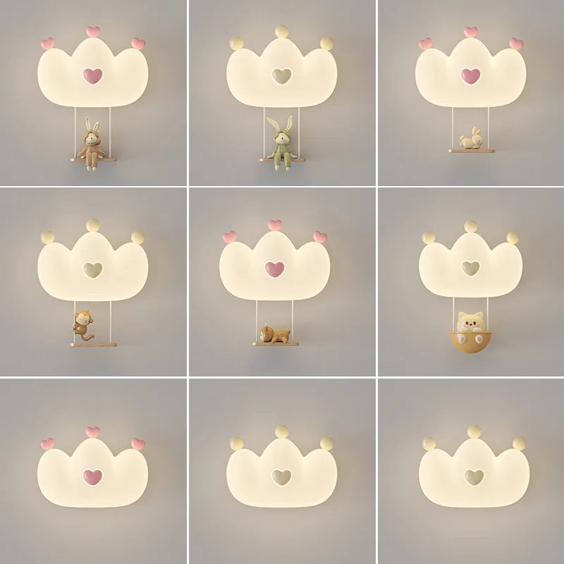 Children’s Cloud Wall Lamp – Warm LED Bedroom Light