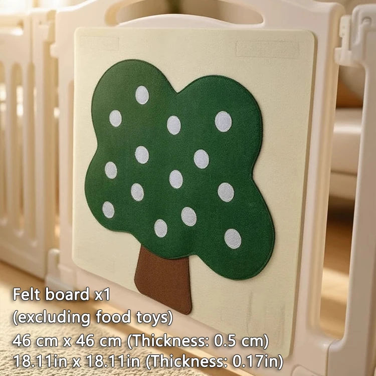 Fruit & Vegetable Felt Activity Board and Pretend Play Food Set