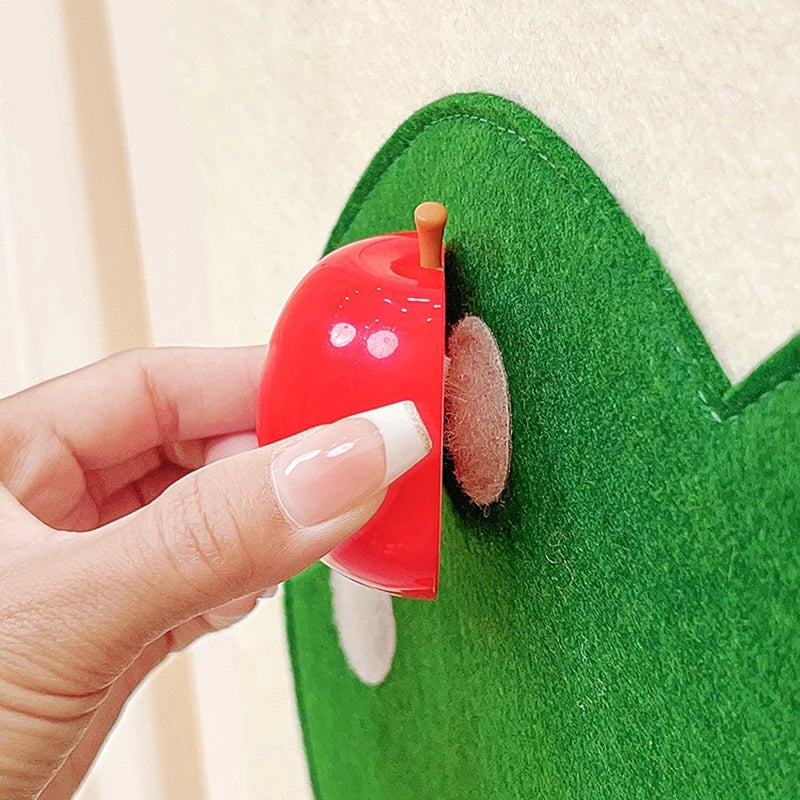 Fruit & Vegetable Felt Activity Board and Pretend Play Food Set