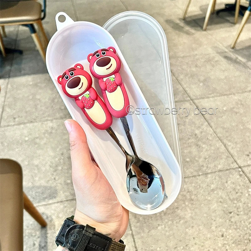 Character Children’s Cutlery Set with Travel Case