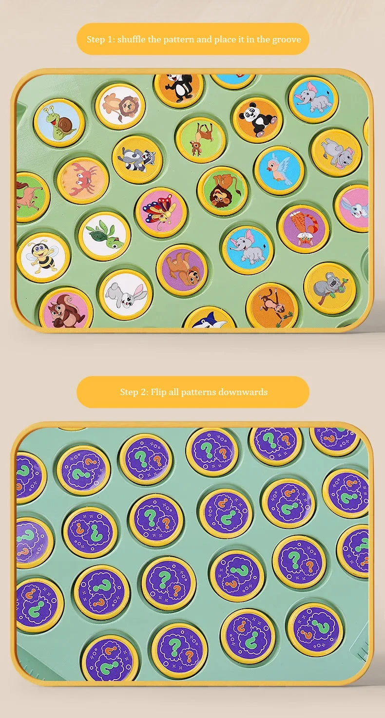 Kids’ Memory Match Board Game – Educational Learning Toy